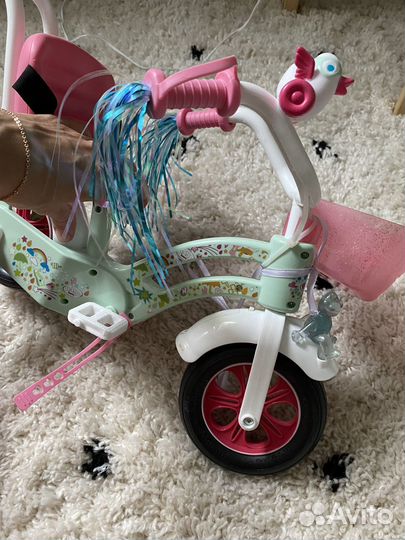 Baby born велосипед санки