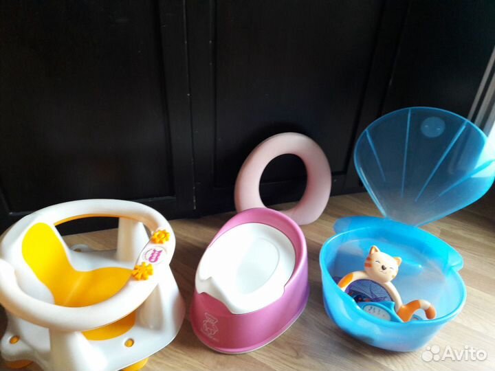 Сиденье для ванны ok baby горшок корзина