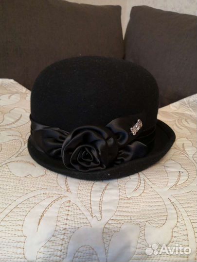 Шляпа женская черная