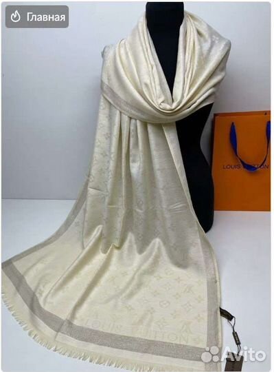 Палантин шарф платок луи витон louiss vuitton