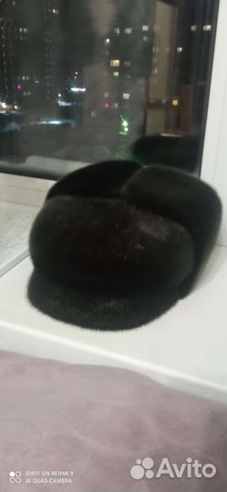 Мужская шапка норковая с козырьком