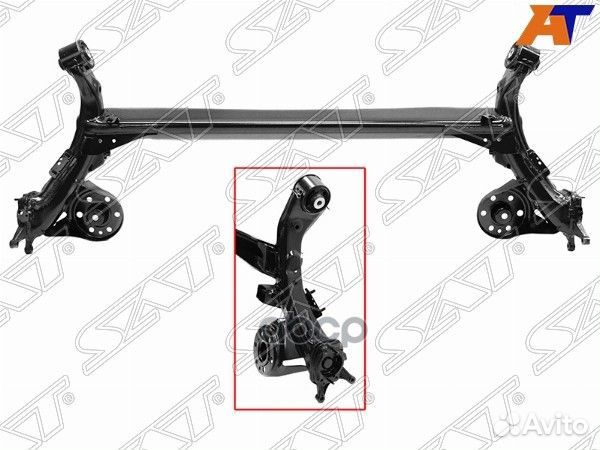 Балка задняя solaris/RIO 12- (под дисковые