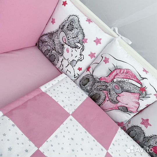 Бортики в кроватку (комплект в наличии)