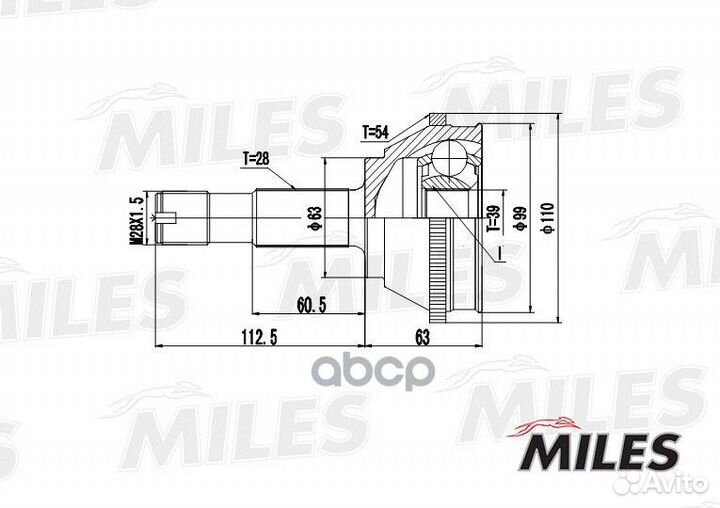 Шрус citroen jumper/fiat ducato/peugeot boxer 1