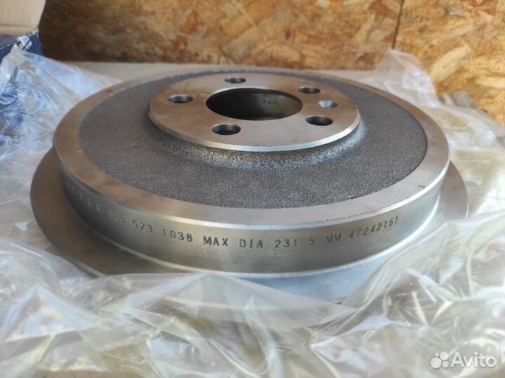 Барабан тормозной skoda Octavia 1996-2010