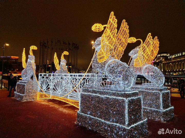 Светодиодные фигуры для уличного оформления