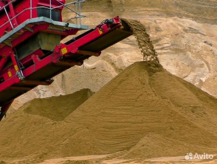 Песок карьерный и строительный с доставкой
