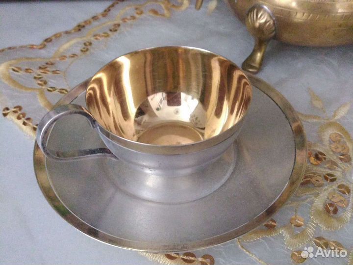 Кофейные пары мельхиор из СССР