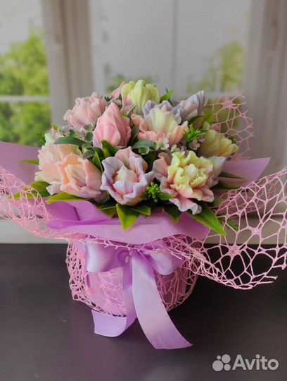 Букет из мыла. Ручная работа