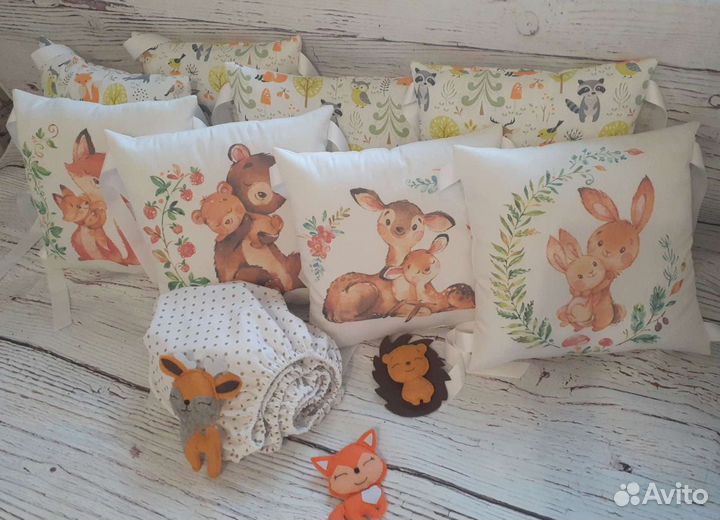 Полный комплект(бортики+простынь+оделкоя