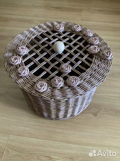 Корзина плетеная большая