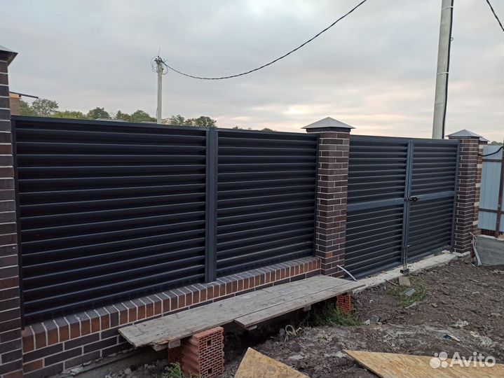 Забор из жалюзи под ключ