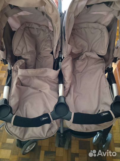 Коляска для двойни погодок jetem