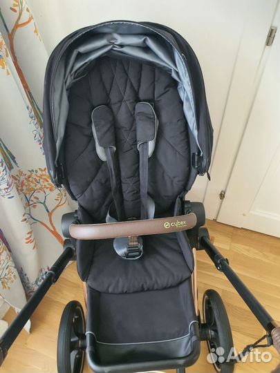 Коляска Cybex Priam III Rose Gold, 2 в 1 с чеками