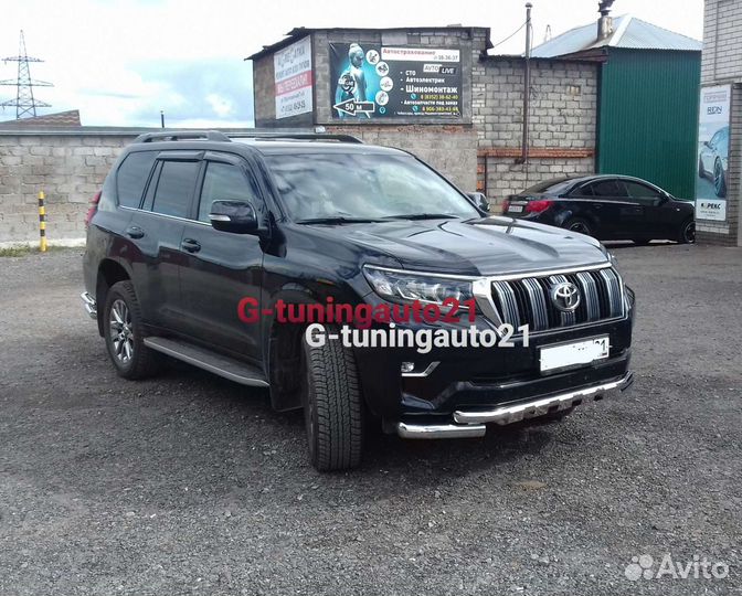 Защита бампера LC150 Prado