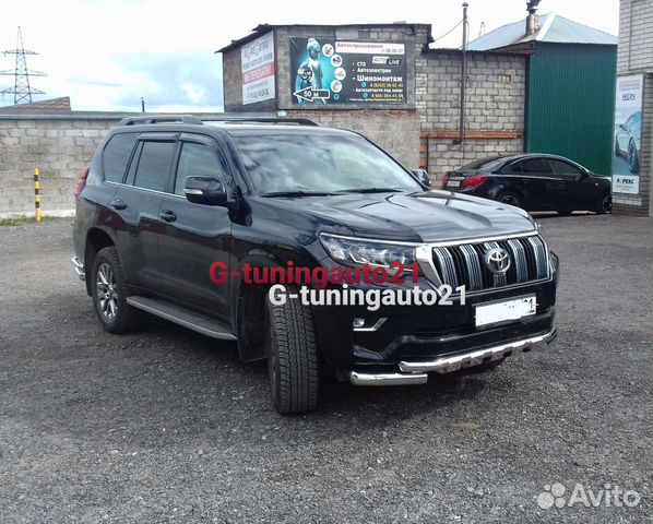 Защита бампера LC150 Prado