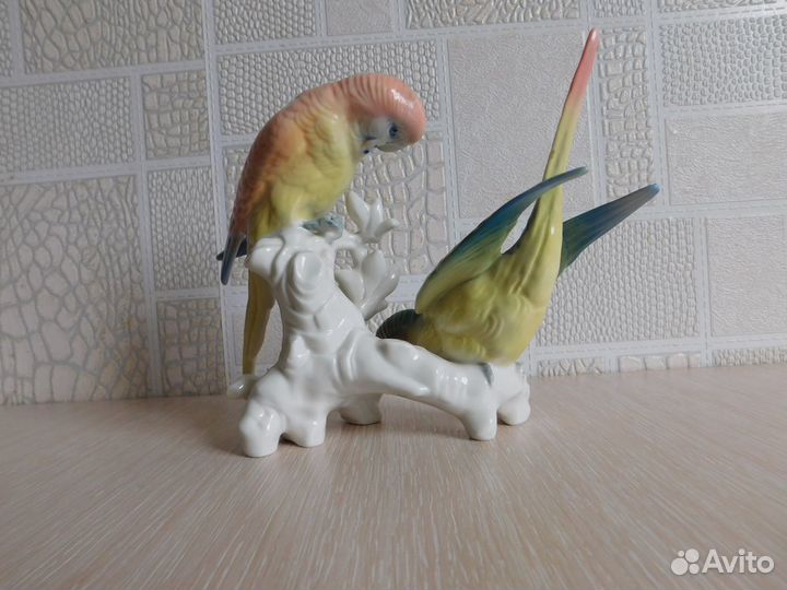 Фарфоровые статуэтки германия птицы