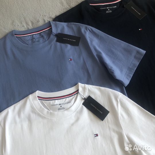 Футболка мужская Tommy Hilfiger голубая