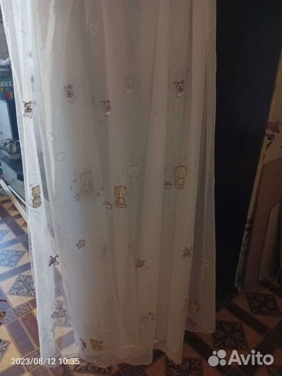 Комплект шторы и тюль в детскую