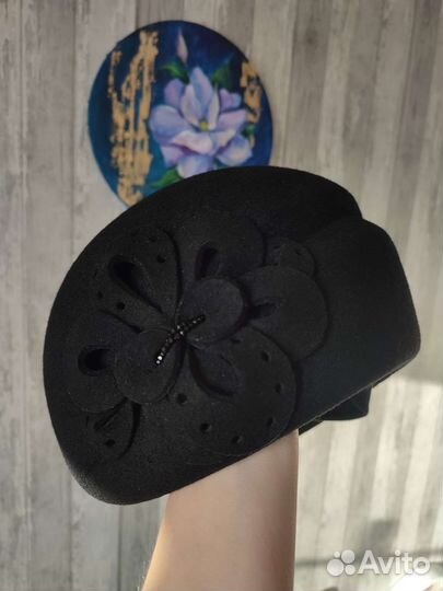 Шляпа, шапка, берет фетровая женская