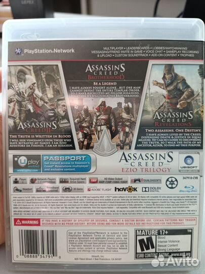 Assassins creed Ezio Trilogy PS3