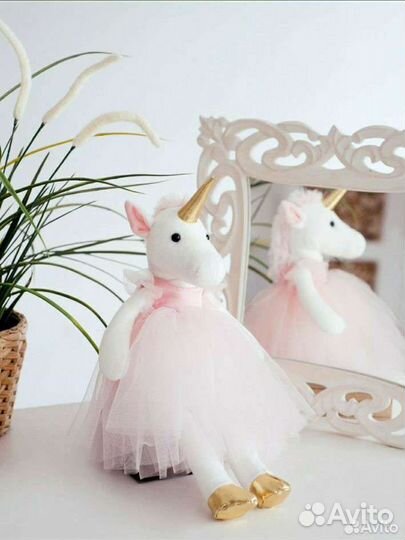 Игрушка мягкая единорог Бэль 35 см