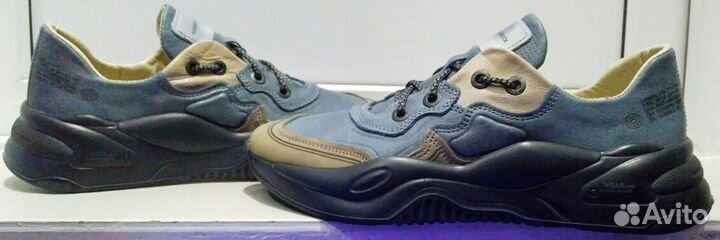 Кроссовки кожа муж. 