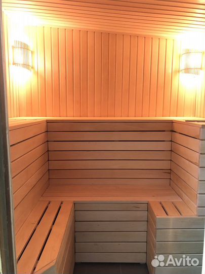 Баня на дровах на берегу