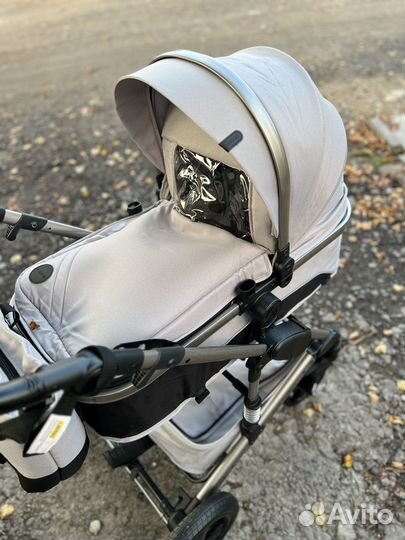 Новая коляска трансформер luxmom 2в1 серая