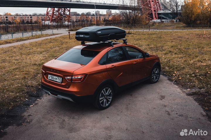 Бокс на крышу авто Автобокс LUX tavr 175 черный