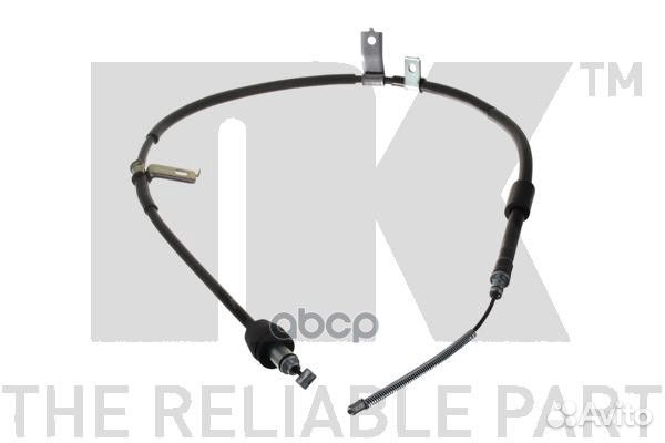 Трос ручного тормоза KIA picanto 04- 1488мм лев