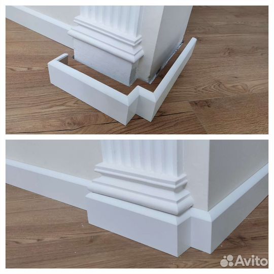 Установка плинтусов (любой сложности)