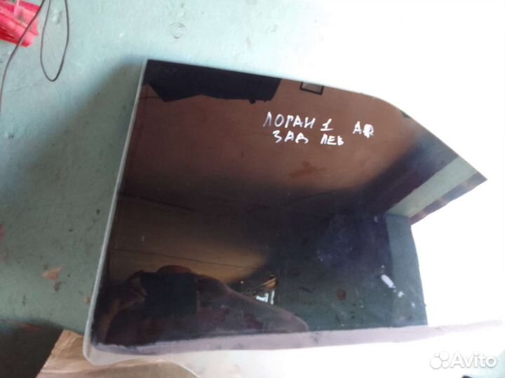 Стекло двери задние левое Renault Logan 1