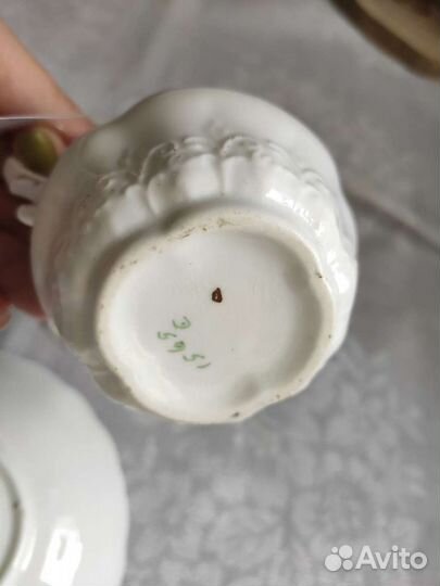 Антикварный кофейный сервиз Англия