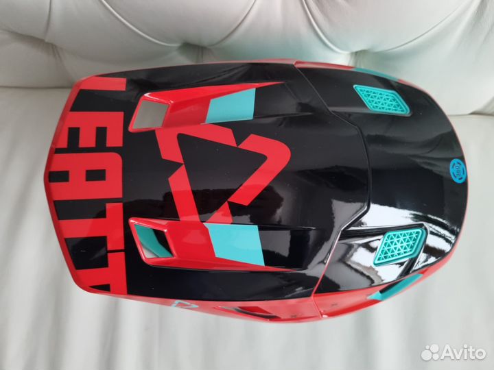 Шлем Leatt 7.5 Fuel нoвый c мacкoй 4.5 Биpюзoвый