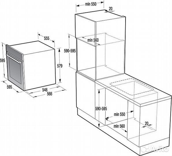 Духовой шкаф gorenje BCS798S24BG