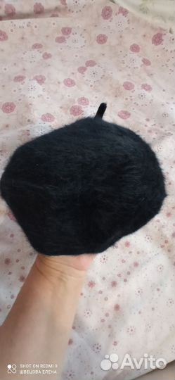 Берет детский черный из ангоры