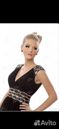 Вечернее платье 48 размер черное