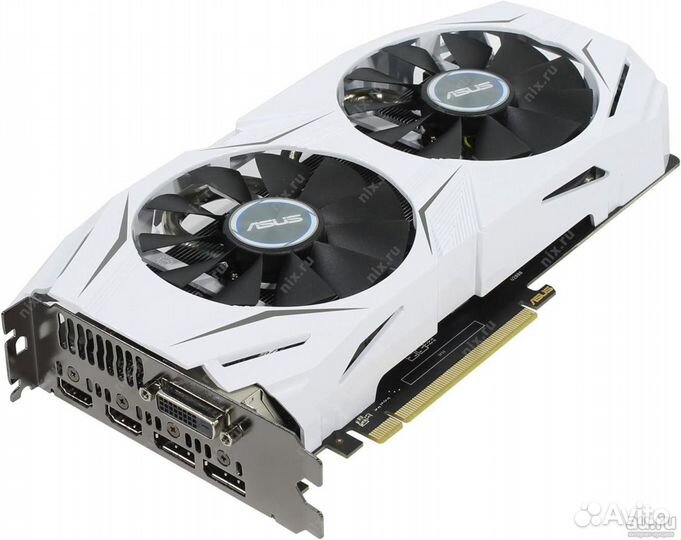 Видеокарта asus dual GTX 1070 OC 8 GB DDR5