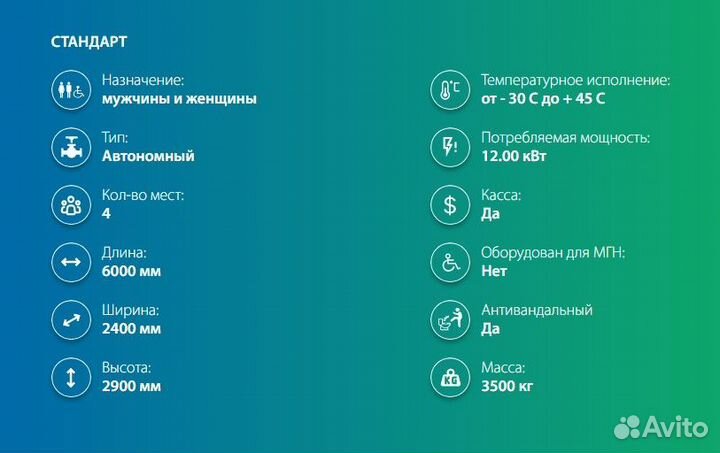 Общественный туалет на Набережной. Готовый бизнес