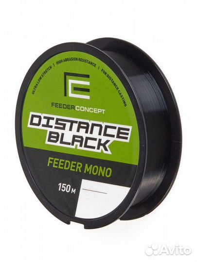 Леска моно. Feeder Concept Distance Black 150 0,25