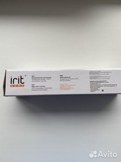 Выпрямитель для волос irit home