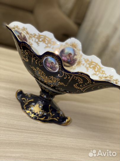 Ваза конфетница фруктовница cobalt