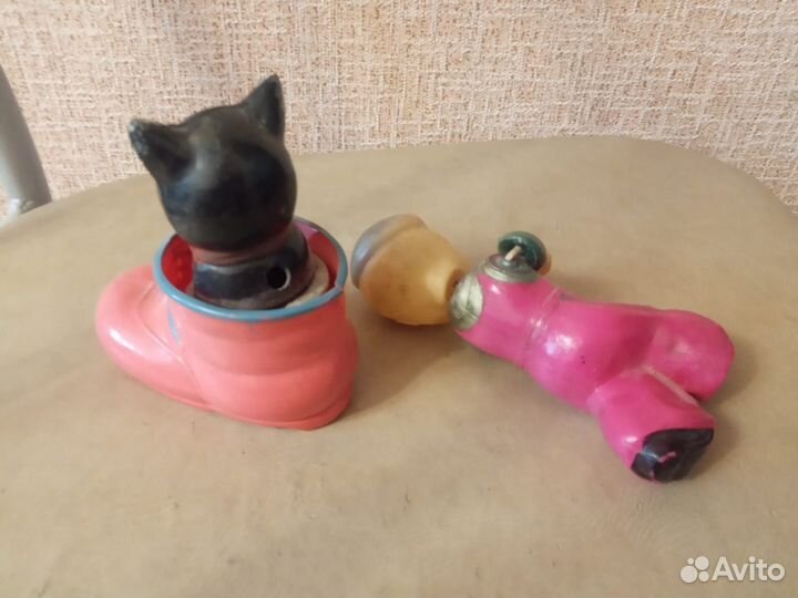 Игрушки целлулоид СССР. Мурзилка-корреспондент