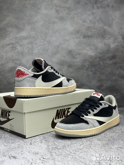 Кроссовки Nike air jordan 1 low travis scott