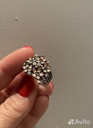 Комплект кольцо и серьги Pandora