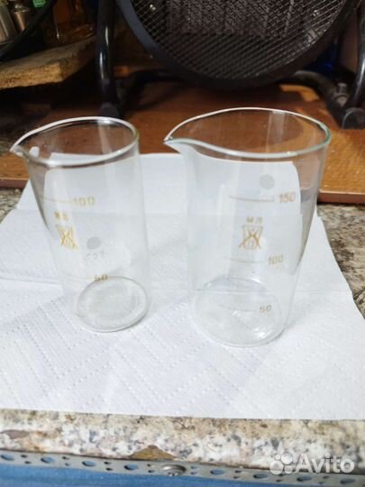 Мерные лабораторные стаканы стекло