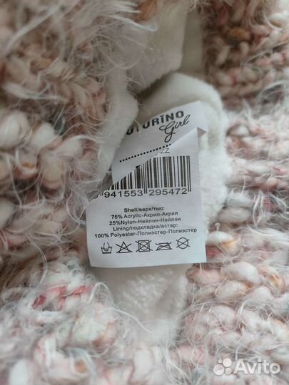 Комплект шапка и шарф для девочки