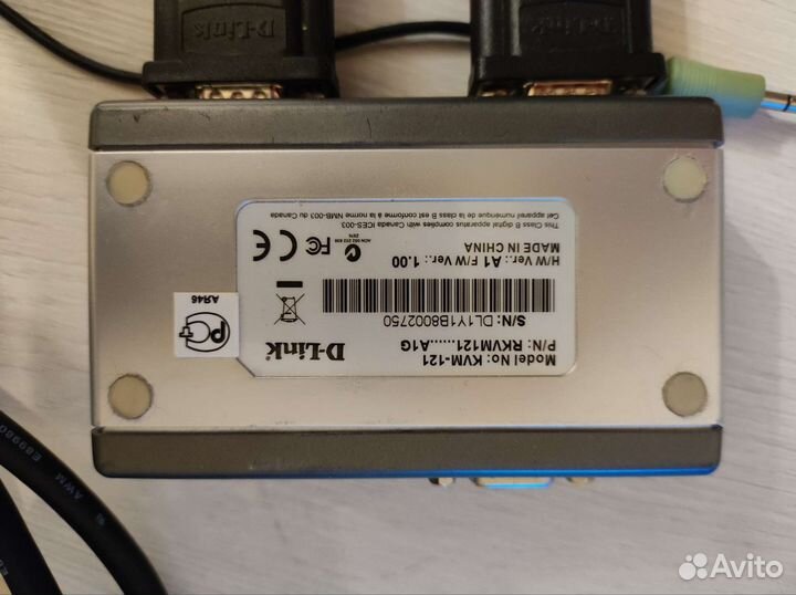 Переключатель KVM-121 D-link