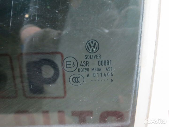 Стекло заднее левое Volkswagen Passat B6